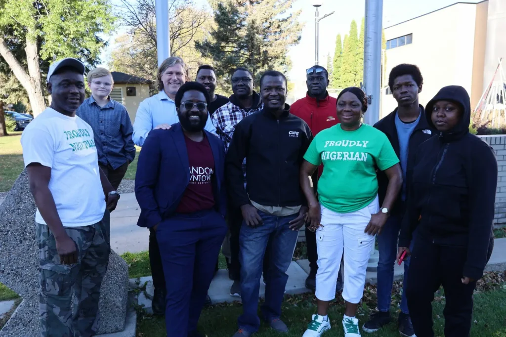 Members of the Nigerian Community at the City of Brandon Hall for Flag Raising Ceremony